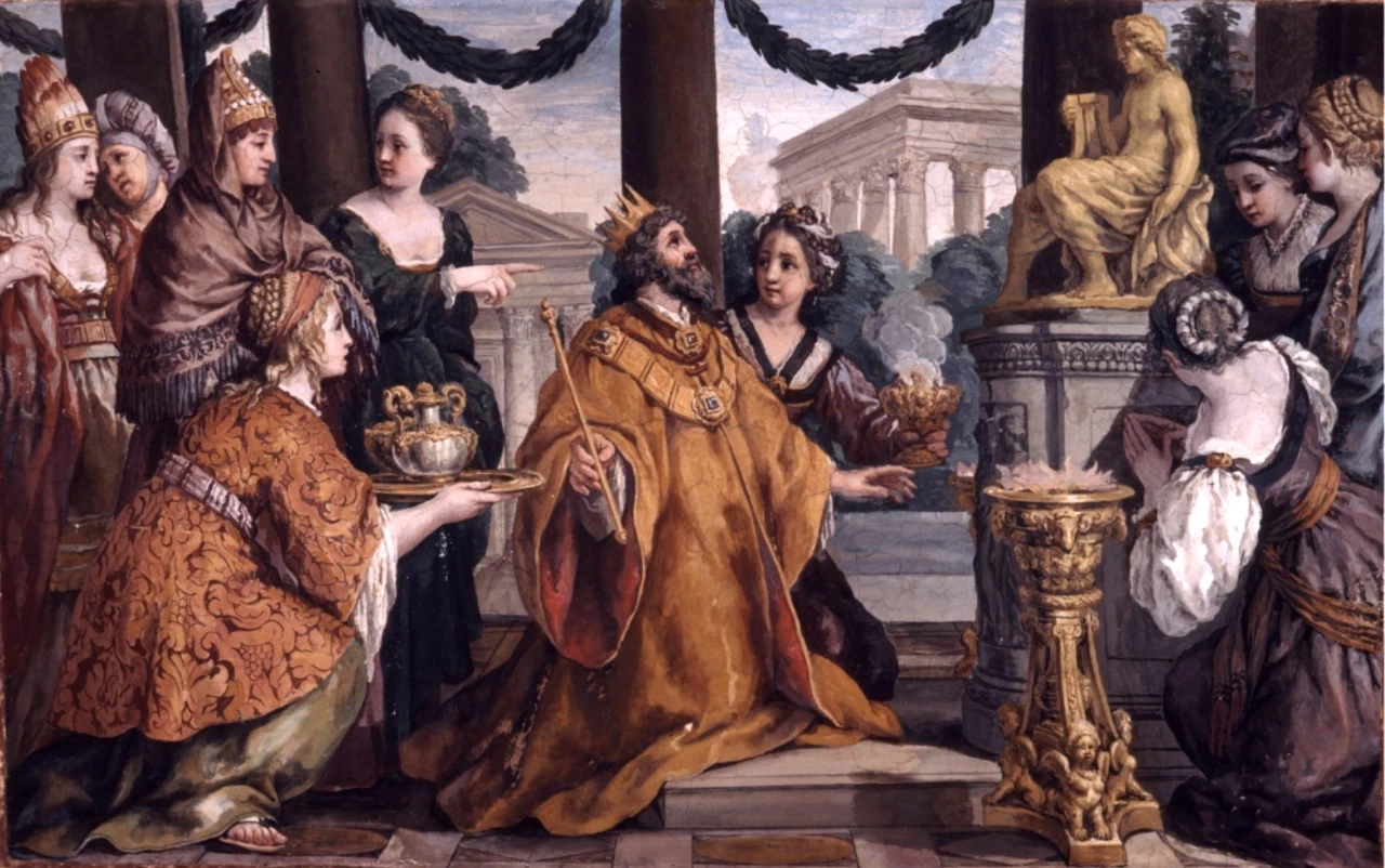 Salomone adora l'idolo